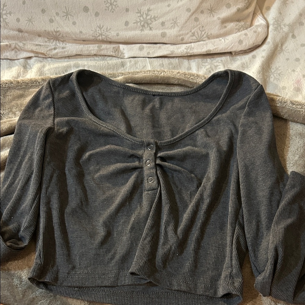Gray Women's Top